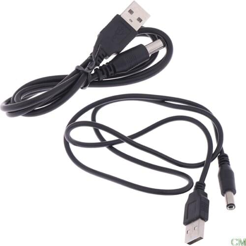 80cm USB 5V Charger power Cable to DC 5.5 mm plug jack USB Power Cable For MP3/MP4 Player
