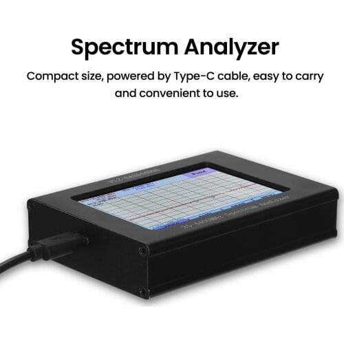Spectrum Network Analyzer Signal/Tracking-Source 35-4400mhz Amplitude Bandwidth Frequency LCD Color Display Full Touching Screen