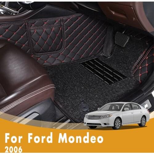 RHD Car Floor Mats For Ford Mondeo 2006 Luxury Double Layer Wire Loop Custom Car Accessories Interior Decoration Styling Carpet