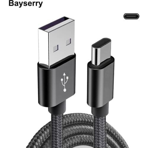 Bayserry USB Type C Cable Fast Charge For Samsung S9 S10 Huawei P30 Pro Mobile Phone Charging Wire USB C for Xiaomi Redmi Note 8