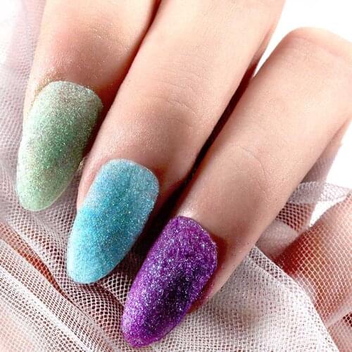 1Box Galaxy Shimmering Glitter Powder on Nails Art Holographic Laser Chrome Pigment Nail Sequin Mirror Manicure Dust