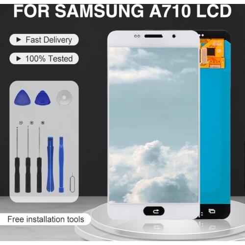 Dinamico Promotion Replacement For Samsung Galaxy A7 2016 Lcd A710F Display With Touch Screen Digitizer Assembly A710 LCD+Tools