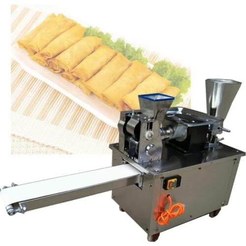 CE Certified full automatic dumpling machine jiaozi spring roll wonton samosa maker empanada machine with conveyor