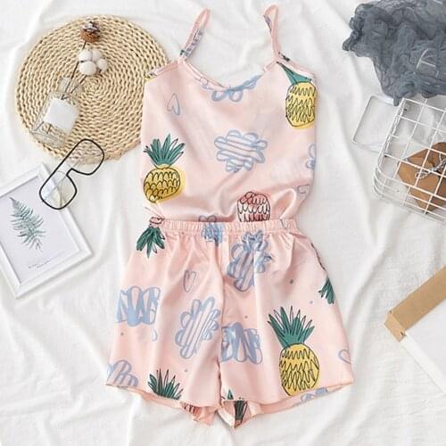 Женские пижамы с шортами CHAMSGEND China At AliExpress