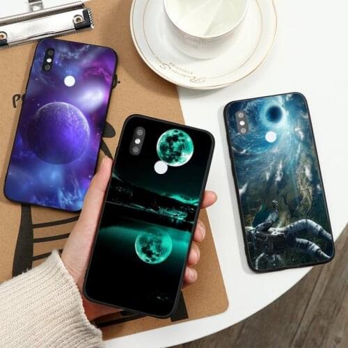 Star Moon Space universe Phone Case For Xiaomi Redmi note 7 8 9 t k30 max3 9 s 10 pro lite