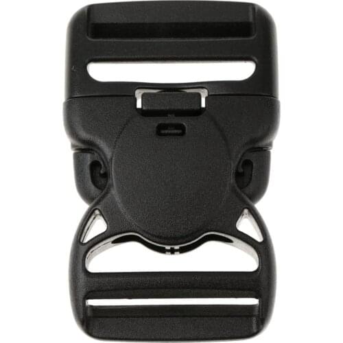 Baby Carrier Black Side Release Buckle Clip for 38mm Backpack Bag Webbing Strap, Heavy Duty Plastic