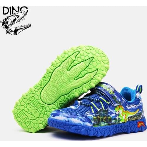 DINO Kids Shoes Dinosaur 3-8Y T-Rex Spring Autumn Velcro Boys Little Children Fashion Sneakers Comfortable Mesh Sports Shoes