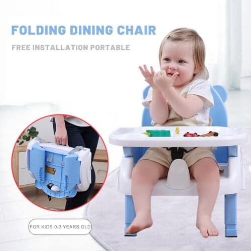 Baby Foldable Dinning Chair Booster Feeding Chair For Babies Childs Booster Seat For Kids 0-3 Year Old