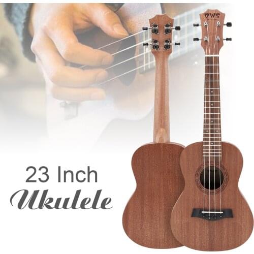 23 Inch Concert Ukulele Wood Hawaiian Four String Guitar Mahogany Wood Ukelele Christmas Gifts