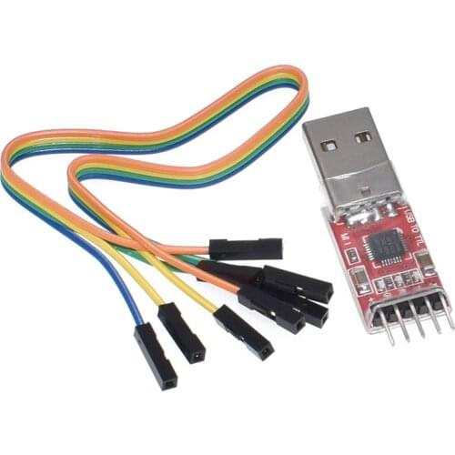 1pcs CP2102 module USB to TTL serial UART STC download cable PL2303 Super Brush line upgrade A44 Red