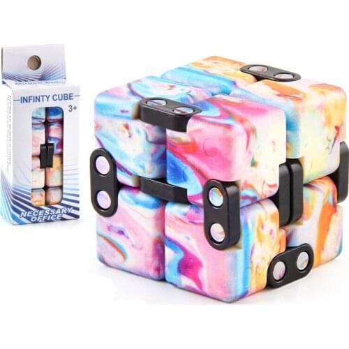 Creative Decompression Unlimited Magic Neo Cube Solid Color Puzzle Smooth Fun Infinity Cube Toy Funny Hand Game Fidget Toys