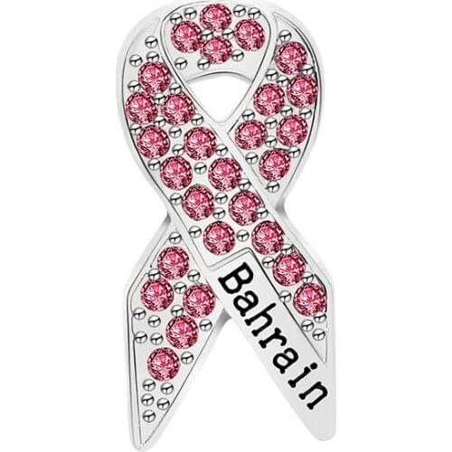 Summer Fashion Ribbon Pink Diamond Romantic Brooch For Girls