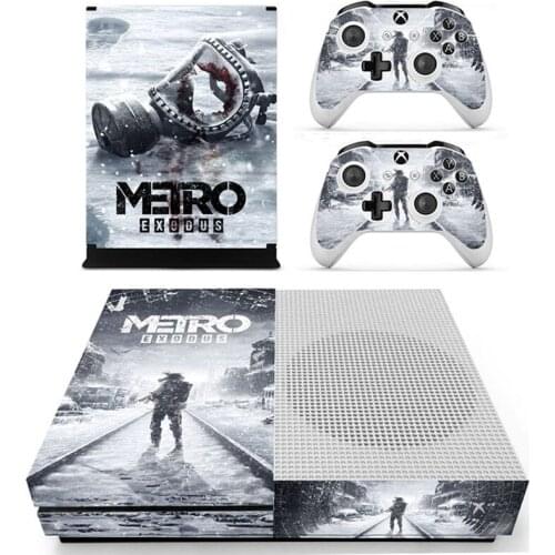 Metro Exodus Cover Skin Sticker Decal Protector For Xbox One S Console and Controllers for Xbox One Slim Skin Stickers Vinyl