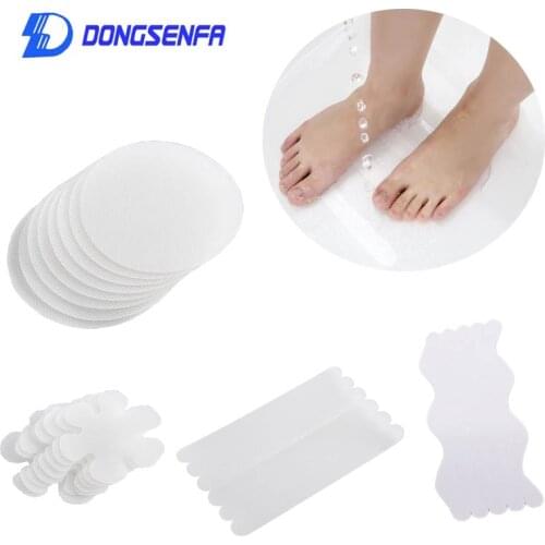Bathroom Slip Transparent Non-Slip Tape Anti-Slip Strips Shower Stickers Square Round Snowflake S-shaped Antiskid Sticker