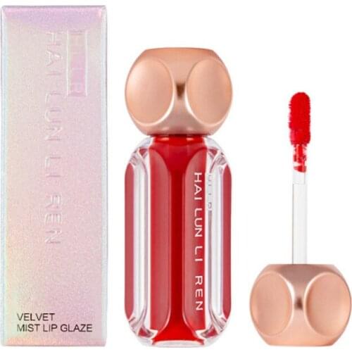 New Velvet Matte Lipstick Lip Glaze Lip Mud Waterproof Rich Color Lip Gloss Non-stick Cup Sexy Red Lip Makeup Wholesale