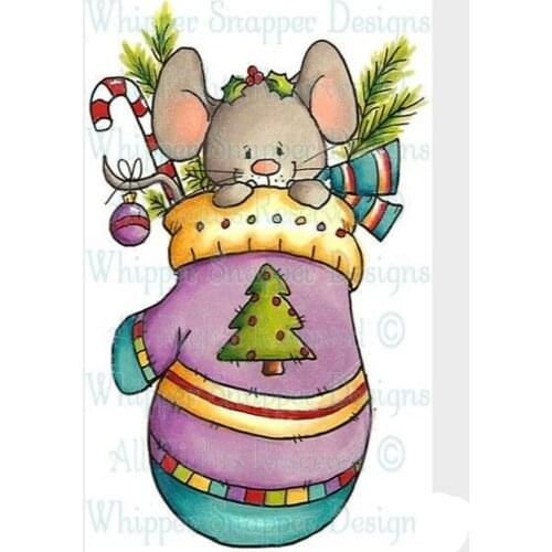 Gloves Mice Transparent Silicone Clear Rubber Stamp Sheet Cling Scrapbooking DIY Cute Pattern Photo Album PaperCard Decor Stamp