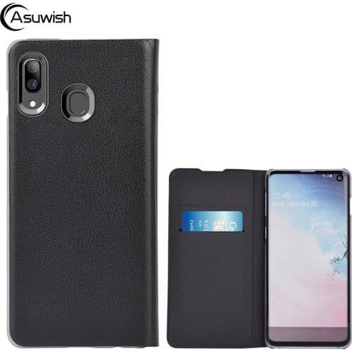 Luxury Leather Flip Wallet Phone Case For Samsung Galaxy M20 M 20 2019 SM M205 M205F M205FN SM-M205F SM-M205FN DS Back Cover