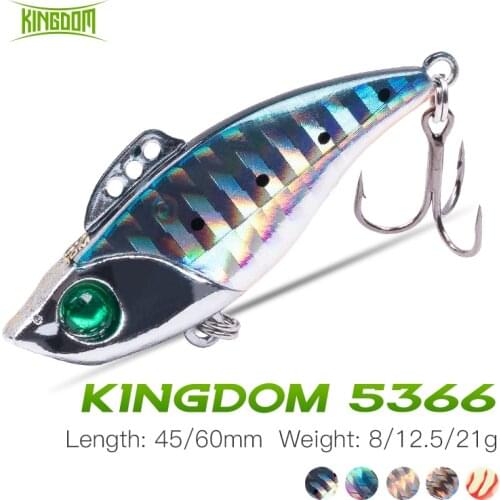 Kingdom VIB Fishing Lure 8g/12.5g/21g Vibration Sinking Lead Head Long Casting Crank Bait For Pesca Pike Trout Fishing Jerkbait