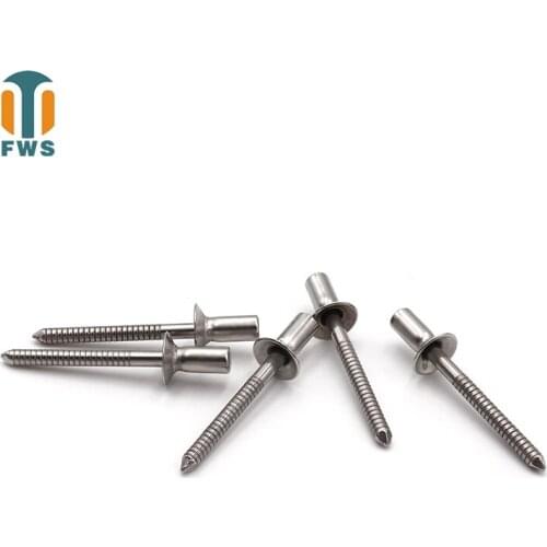 50PCS M3.2*(6-18) mm stainless steel countersunk head closed type Mandrel Blind Rivet Nail Pop Rivets for Furniture Car Aircraft