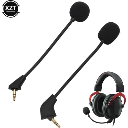 Replacement Game Mic 3.5mm Microphone for Kingston HyperX Cloud 2 II X Core Pro Silver Cloudx Gaming Headsets Headphones