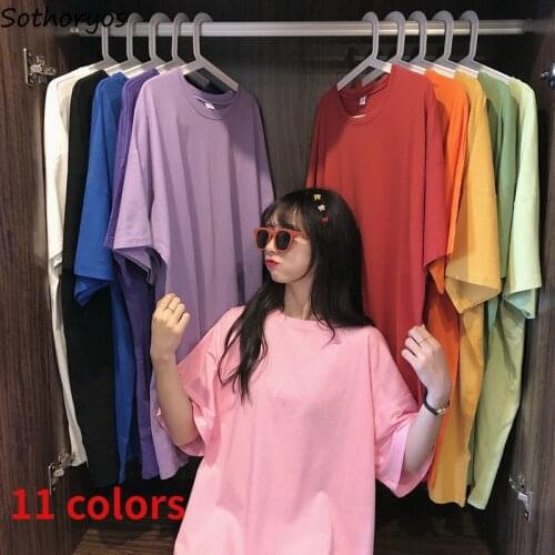 Women Nightgowns Short Sleeve Solid Simple Fashion Loose Casual Comfortable O-neck Soft Sleepshirts Streetwear Chic Harajuku New