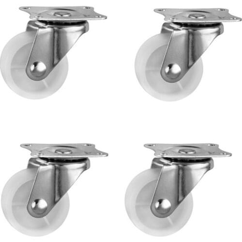 1 inch universal wheel diameter 25mm white pp plastic steering wheel one inch flat universal wheel humidifier wheel