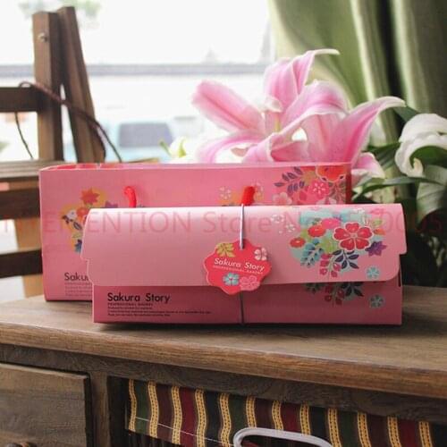 100sets Fresh color green Swiss Roll&Pink cake roll packing box,Provide Free Gift bag&Cake paper holder&Packaging box decoration