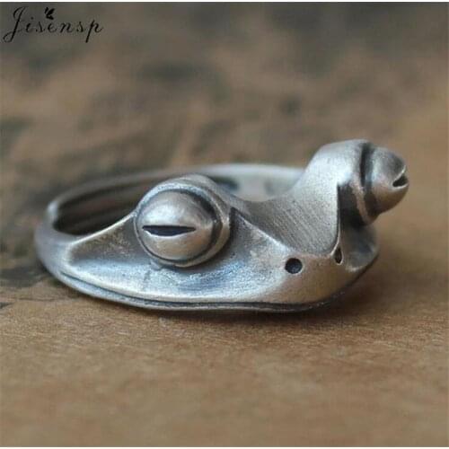 2021 New Women Fashion Ring Creative Cute Open Frog Rings for Girls Vintage Animal Figure Ring Christmas Party Jewelry Gift