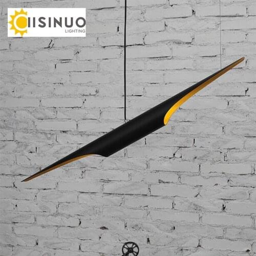 Postmodern Oblique cut Aluminum Tube Chandelier 80cm 100cm with LED bulb Art Creative Personality Restaurant Bar Cafe droplight