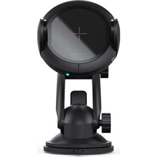 Wireless Charger Fast Charging 15W Qi Car Mount Wireless Charger For iPhone XS Max XR Samsung Automatic Infrared Phone Holder