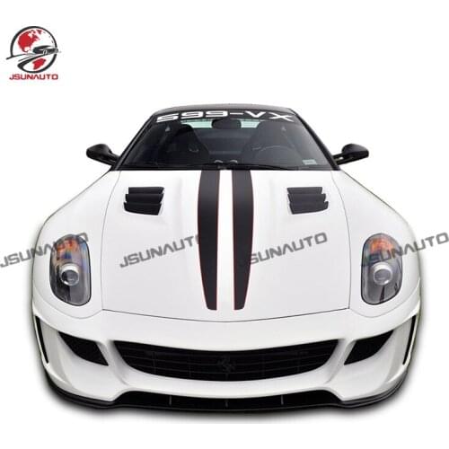For Ferrari 599 Carbon Fiber V Style Body Kit For 599 Front Bumper Side Skirt Rear Spoiler Auto Refit Accessories