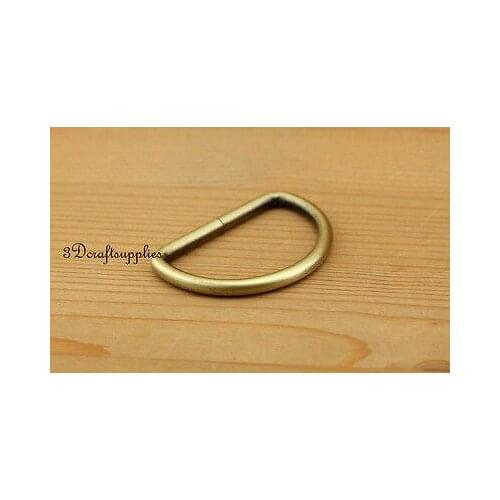 D ring d-rings purse ring Webbing Strapping anti brass 2 inch 50mm 10pcs U119