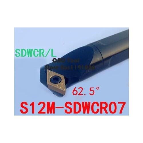 S12M-SDWCR07/ S12M-SDWCL07 turning tool holder 10mm internal Turning tools Screw Locked CNC Lathe Tool Holder For DCMT070204 Ins