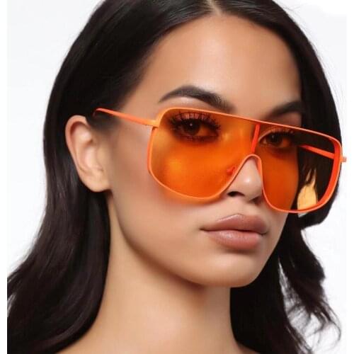 European American style individuality color fashion one-piece retro frame mens and womens street photography trend