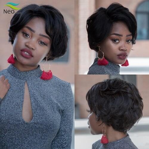 Short Wig Human Hair Wigs Pixie Cut Wig Natural Bob Lace Front Human Hair Wig Glueless Cheap Human Hair Wig With Free Shipping