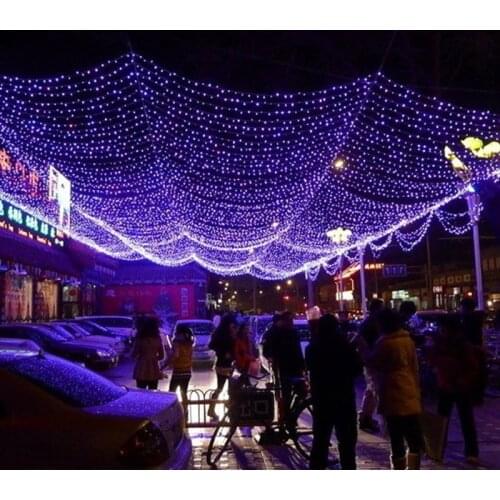 LAIMAIK 10M 100 LED String ball Lights led Lamps 220V/110V New year Garden Xmas Wedding Party christmas outdoor decoration