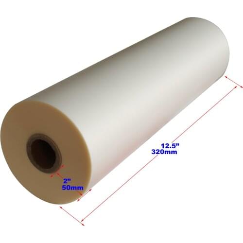 Satin Matt 320MMx200M 28Mic 1Mil 1" Core Hot Laminating Films Bopp for Thermal Roll Laminator
