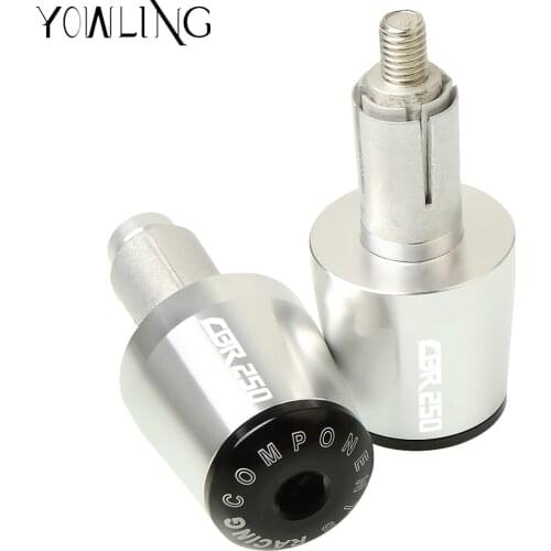 Motorcycle CNC Handlebar Grips Bar Ends Cap Slider For HONDA CBR 250 CBR250 NSR250/MC18/MC21/MC22/MC19 1988-2016