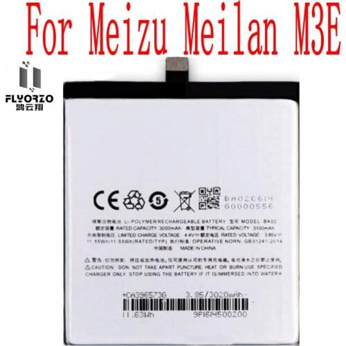 High Quality 3100mAh BA02 New Battery For Meizu Meilan M3E Cell Phone