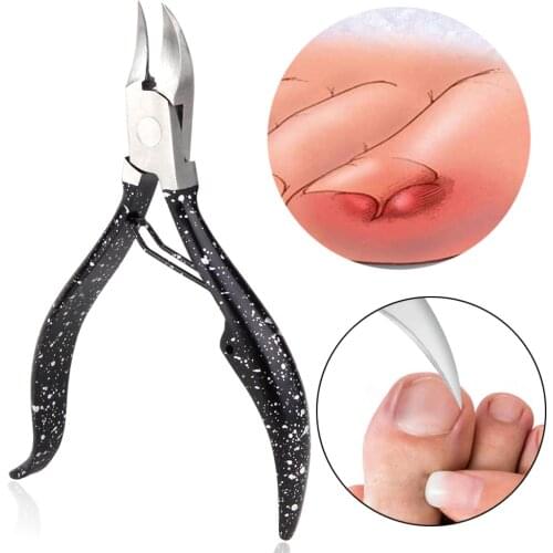 Nail Cuticle Nipper Clipper Edge Cutter Black Toenail Ingrown Scissor Plier Dead Skin Remover Cuticle Manicure Pedicure Tools
