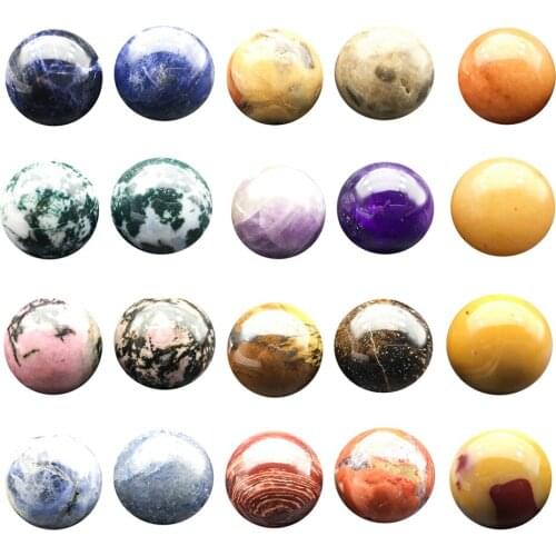 Natural crystal ball 20mm fitness ball Semi-precious stone rainbow tiger eye ball seven-star array ball multi-color optional