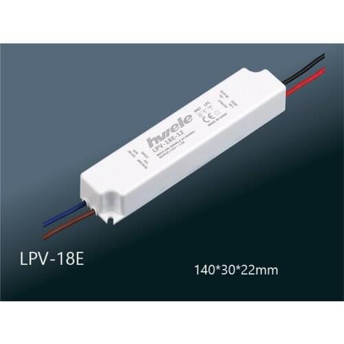 18W 24V 0.75A LED constant voltage waterproof switching power supply IP67 LPV-18E-24
