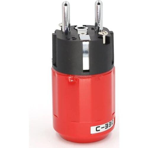 HIFI High Quality Rhodium plug,Plated P330 Schuko Power Plug ,Male Connector