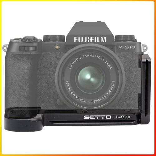 X-S10 L Bracket Plate with Quick Release Cable Access Switch from Portrait to Landscape for Fujifilm Fuji XS10 X-S10