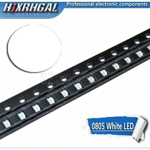 1pcs White 0805 SMD LED diodes light new and original hjxrhgal
