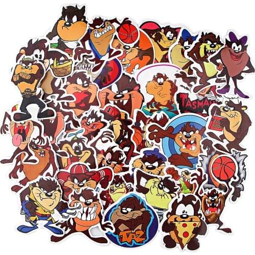 33PCS Tasmanian Devil Stickers For Scrapbooking Laptop Guitar Skateboard Suitcase Decal Animal Puppy Stickers