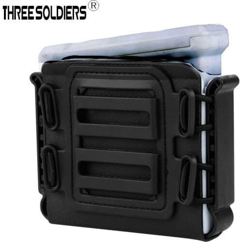 Three soldiers Hunting Military Army Tactical Airsoft Accessories Scorpion Sniper Magazine Pouch Fits for ASW338, L96A1, M82A1