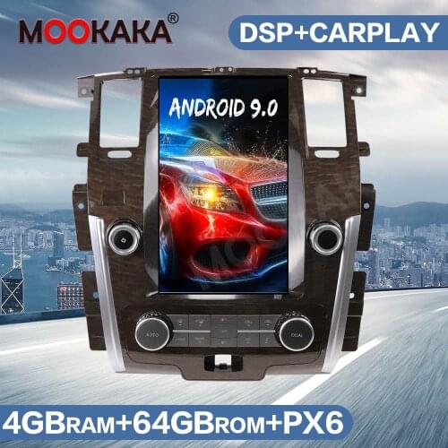 PX6 Android 9 64GB Tesla Style Car Radio GPS Navigation For NISSAN PATROL 2010+ Auto Stereo Head Unit Multimedia Player Carplay