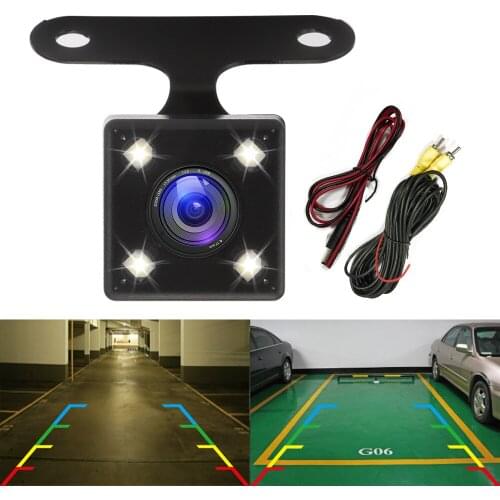 Car 170 Reversing Rear View Camera Backup Parking 4 LED Night Vision Waterproof