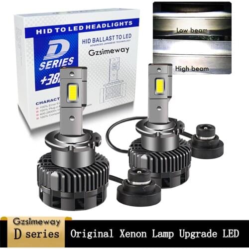 Canbus LED D1S D3S Bulb D4S D2R D2S D5S D8S Car Headlight for Replacement Original HID Lamp 12V 6000K Plug & Play Error Free